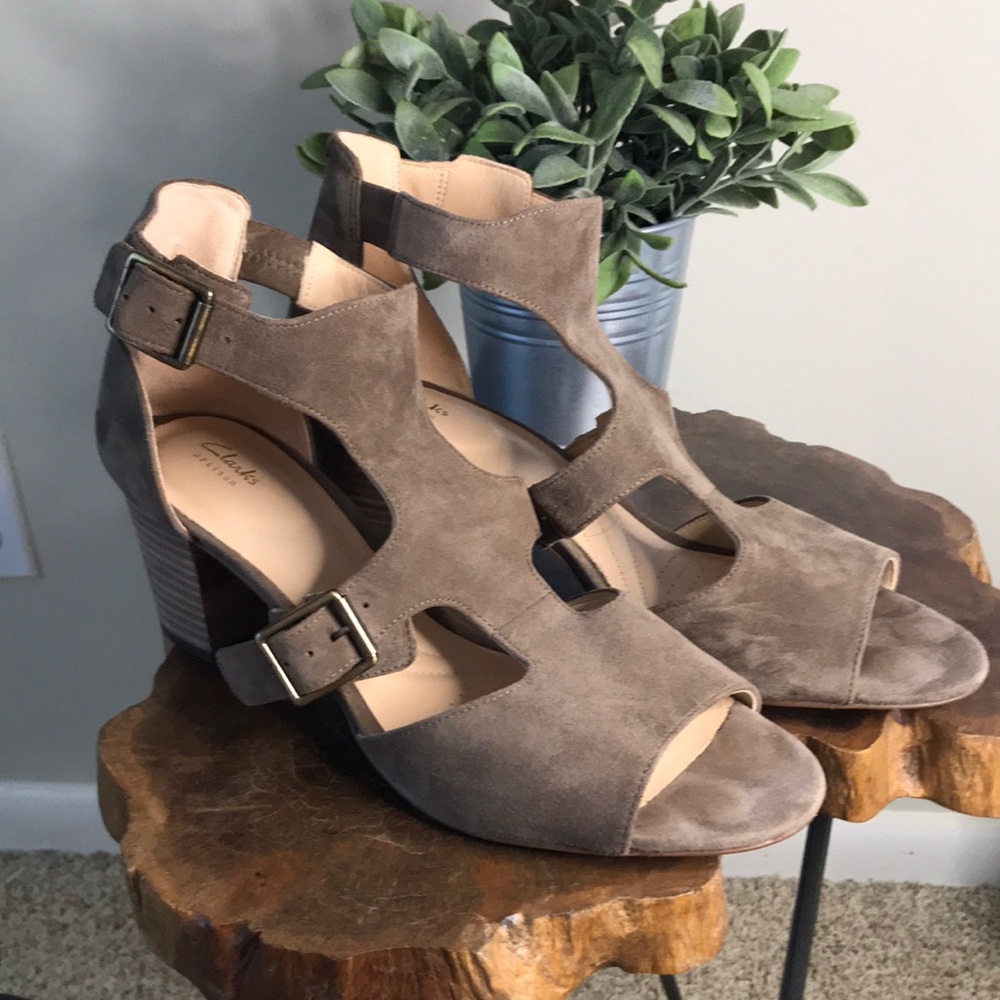 Clarkes Suede Sandals